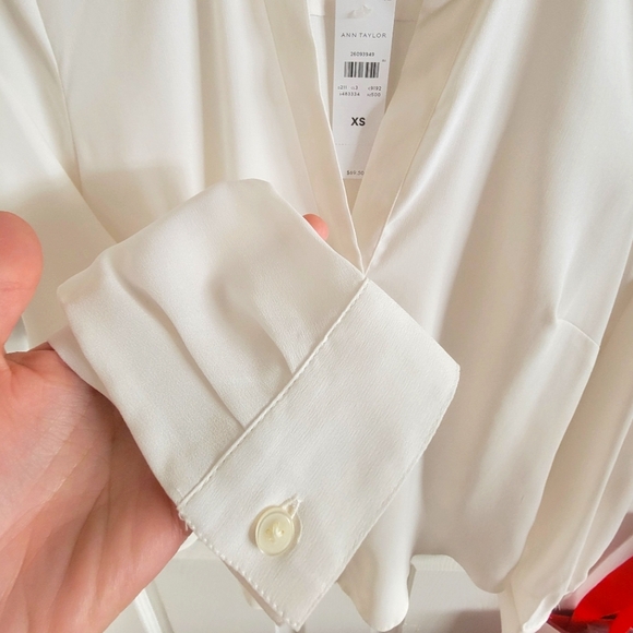 Ann Taylor Cream and Black Blouses (NWOT Black, NWT Cream) - Picture 4 of 16